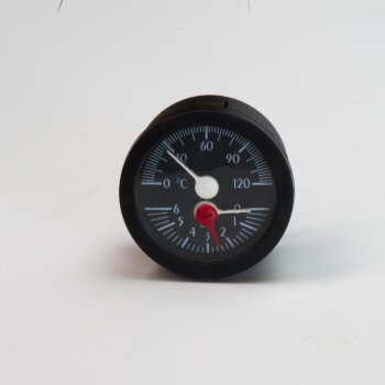 Thermometer/Manometer Anzeige Temperatur/Druck analog mit Kapilarrohr