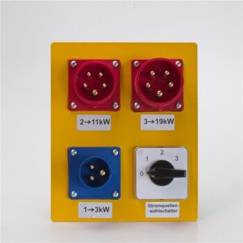 ABL 3 plug module with multi step switch 32A